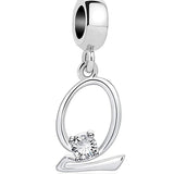 Elegant Crystal Letter A~Z Alphabet Charm