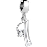 Elegant Crystal Letter A~Z Alphabet Charm
