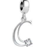 Elegant Crystal Letter A~Z Alphabet Charm