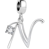 Elegant Crystal Letter A~Z Alphabet Charm