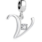 Elegant Crystal Letter A~Z Alphabet Charm