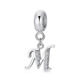 Elegant Cursive Letter A~Z Alphabet Charm
