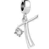 Elegant Crystal Letter A~Z Alphabet Charm
