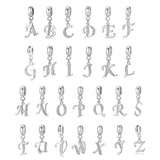 Elegant Cursive Letter A~Z Alphabet Charm