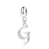 Elegant Cursive Letter A~Z Alphabet Charm
