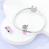 Lucky Cat Coffee Cup Charm