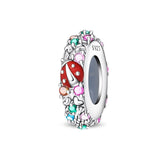 Lucky Ladybug & Rainbow Garden Spacer Charm