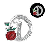 Luminous Rose Letter A~Z Alphabet Charm