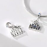 Milan Cathedral with Cross Dangle Charm
