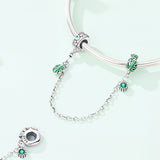 Monstera Leaf Safety Chain Charm