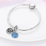 Ocean Blue Whale Dangle Charm