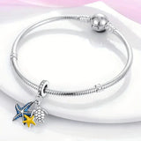 Ocean Starfish and Turtle Triple Dangle Charm
