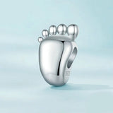 Personalized Baby Footprint Engraved Charm
