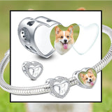 Personalized Dog Photo Heart Charm