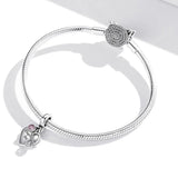 Personalized Infinity Heart Engraved Charm