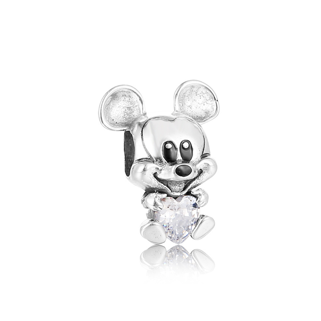 Disney Mickey Mouse Heart Gem Charm