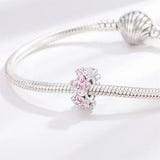 Pink Blooming Flower Charm