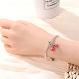 Pink Boxing Gloves Charm