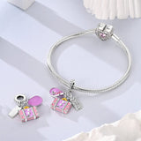 Pink Travel Bag Charm