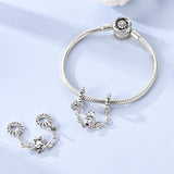 Playful Cat with Butterfly Safety Chain Charm