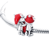 Disney Mickey and Minnie Mouse Christmas Present Charm
