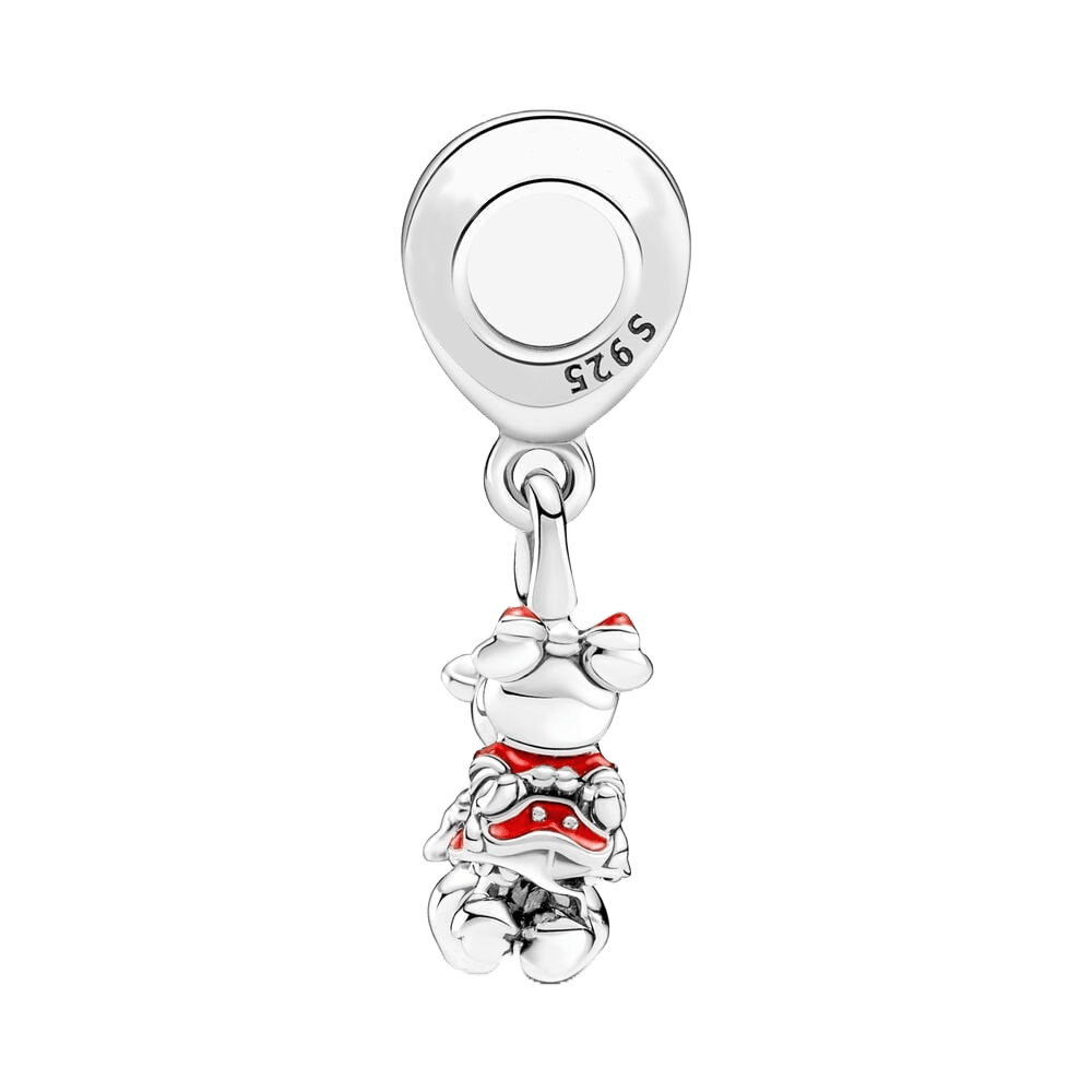Disney Mickey and Minnie Kissing Dangle Charm