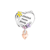 Disney Lilo and Stitch Ohana heart charm