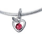 Disney Snow White Apple Heart Dangle Charm