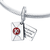 Harry Potter Hogwarts Acceptance Letter Dangle Charm