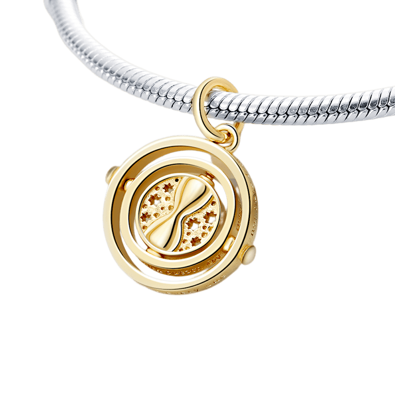 Harry Potter Spinning Golden Time Turner Pendant Charm