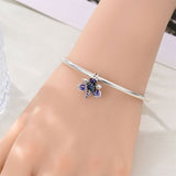Purple Blossom Flower Charm