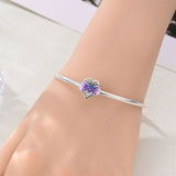 Purple Orchid Flower Charm