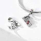 Roman Colosseum with Gladiator Dangle Charm