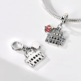 Royal Palace of Madrid with Crown Dangle Charm