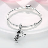 Skeleton with Guitar Dangle Charm