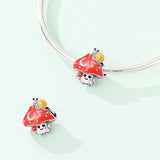 Snail on Magic Mushroom Charm