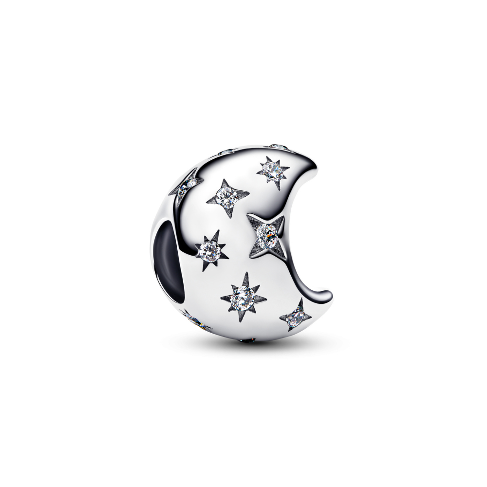 Sparkling Celestial Moon Charm