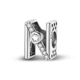 Sparkling Heart Letter A~Z Alphabet Charm