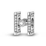 Sparkling Heart Letter A~Z Alphabet Charm