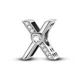 Sparkling Heart Letter A~Z Alphabet Charm