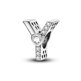 Sparkling Heart Letter A~Z Alphabet Charm