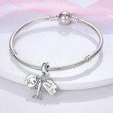 Travel the World Plane Postcard Charm