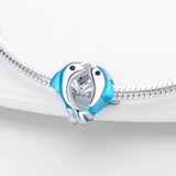 Two Dolphins Charm