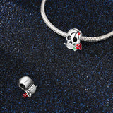 Venomous Rose Skull Charm
