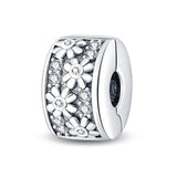 White Daisy Flower Spacer Charm