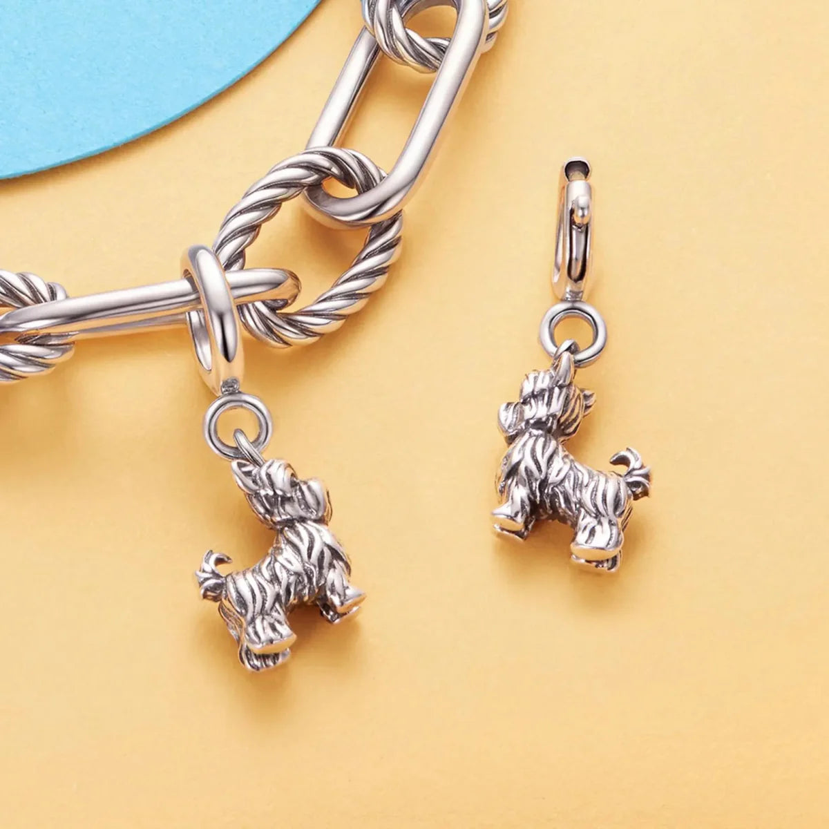 Yorkshire Terrier Dog Dangle Charm